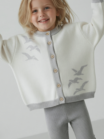 Кардиган Берег из хлопка свободного кроя