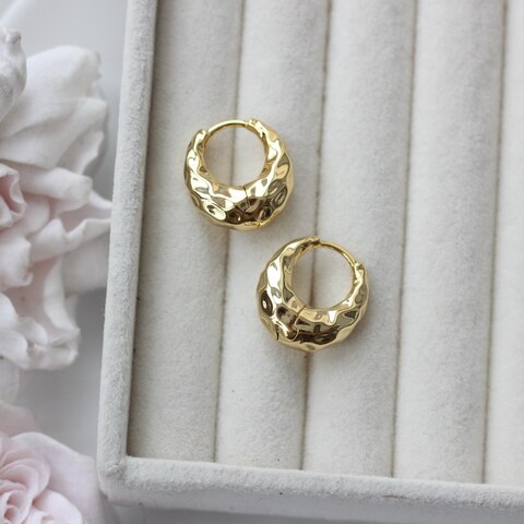 Швензы фактурные 19*7 мм с французским замком, позолота, Ш109