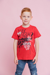 038_БК24 Футболка кор.рукав д/м, красный