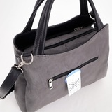 Сумка Саломея 373 македония серый + черный