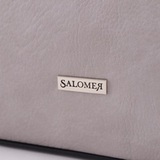 Сумка Саломея 603 мульти итальянский серо-черный