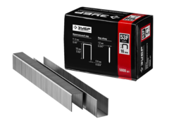 ЗУБР тип 20GA (53F/D/056) 16 мм, 5000 шт, скобы для степлера, Профессионал (31950-16)