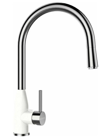 Schock Kavus-D, Cristalite, выдвижной излив сталь/альпина