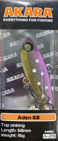 Воблер Akara раттлин Aden 68 мм 16 гр.  A219
