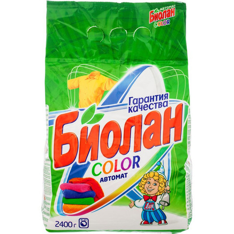 Порошок стиральный БИОЛАН Колор Автомат 2400 гр