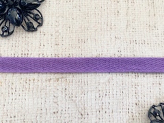 Лента киперная, хлопок, ш. 1 см, тёмная сирень