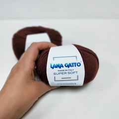 Lana Gatto, Super Soft, Меринос 100%, Бордово-коричневый (14526), 50 г, 125 м