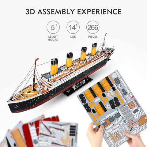 3D Пазл Корабль Титаник с LED-подсветкой