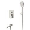 Cezares SLIDER-VDSET-01 SLIDER-VDSET-01 Душевой комплект встраиваемый с изливом (смеситель, верхний душ, ручной душ со шлангом, излив, штуцер с держателем), хром