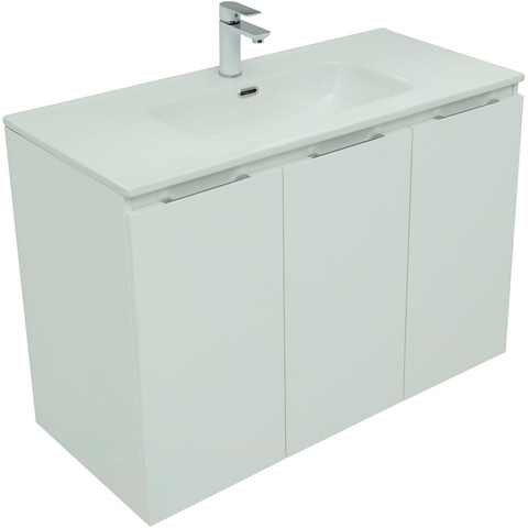 Aquanet 277530 Тумба Алвита new 100 подвесная 3 дв. цв.белый матовый (277530)