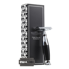 Т-образная бритва Edwin Jagger R366CRSR черная мола