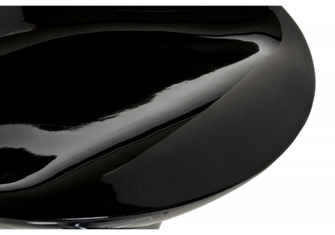 Барный стул Orion черный 40*40*75 - 96,5 Черный пластик /Хромированный металл каркас