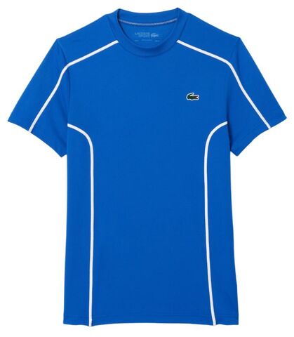 Теннисная футболка Lacoste Ultra-Dry Pique Tennis T-Shirt - saphir blue