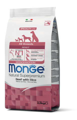 купить Monge Speciality Line Monoprotein All Breeds Beef and Rice