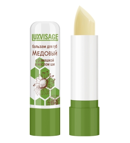 Бальзам для губ Бальзам для губ LUXVISAGE Медовый с ромашкой и маслом ши 3,9г без блистера Lux Visage