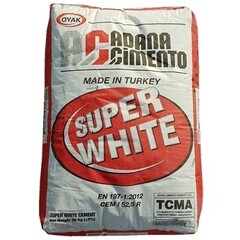 Цемент М-500 Д0 50кг ADANA CEM 1 52.5 R Белый