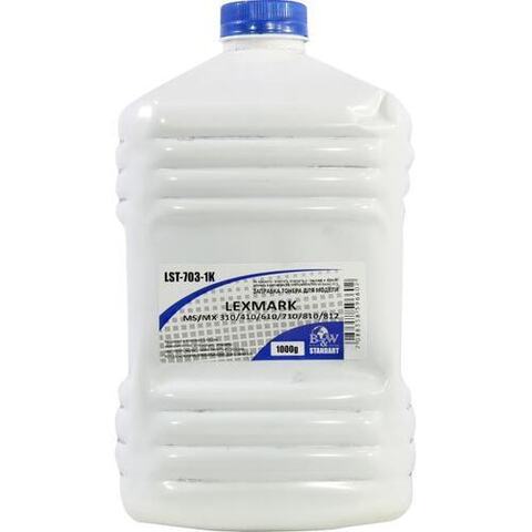 Тонер Lexmark MS/MX 310/410/610/710/810/812, B2236dw/MB2236adw (кан. 1кг) B&W Standart фас.Россия