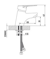 Смеситель для умывальника LEMARK LUNA – LM4106C