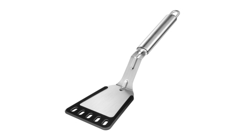 Лопатка из нержавеющей стали с силиконовым краем 30см Moha