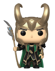 Фигурка Funko POP! Bobble Marvel Avengers Loki with Scepter (светится в темноте) (Exc)