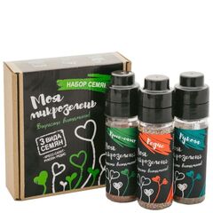 Набор для выращивания микрозелени Здоровья Клад «Моя микрозелень» (рукола, редис, кресс-салат) 225 г