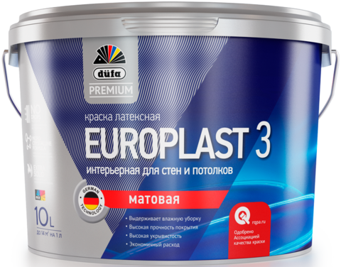 Dufa Premium EUROPLAST 3/Дюфа Премиум Европласт 3 Водно-дисперсионная краска