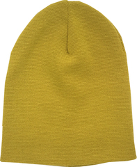 Зимняя детская желтая шапочка бини