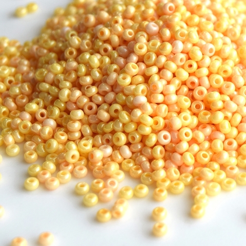 Бисер круглый Микс 10/0 №2 желтый микс