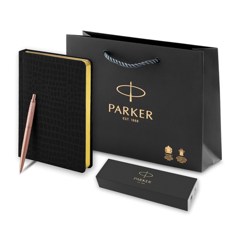 Подарочный набор: Шариковая ручка Parker Jotter XL + ежедневник, серый