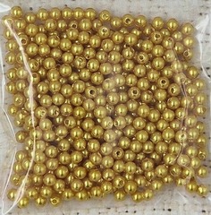 Бусины пришивные, Ø 4 мм, 500 гр