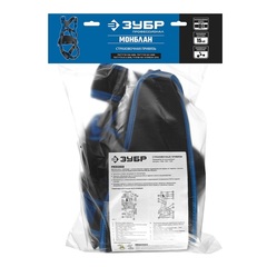 ЗУБР МОНБЛАН стальная фурнитура с полимерным покрытием, 4 точки крепления, р. L(1140-1440), страховочная и удерживающая привязь, Профессионал (11593)