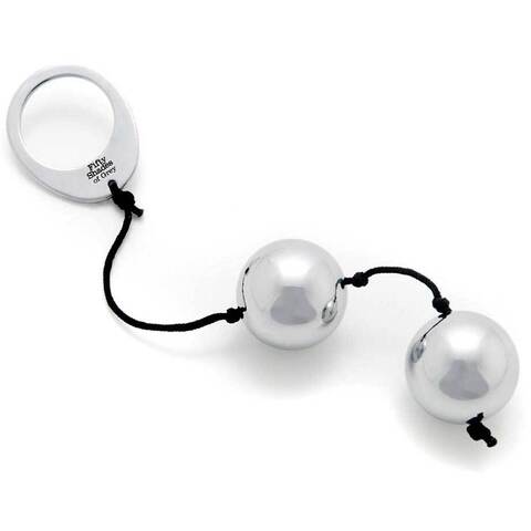 Тяжелые металлические вагинальные шарики Silver Metal Ben Wa Balls - Fifty Shades of Grey Fifty Shades of Grey FS-40174