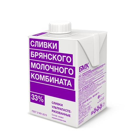 БМК Сливки ультрапастеризованные 33% 0,5 л
