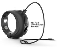 Черное эрекционное виброкольцо Fit Vibe Ring - 