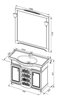 Aquanet 172697 Компл.2 - Тумба Луис 100 (007) цв.белый (172697)
