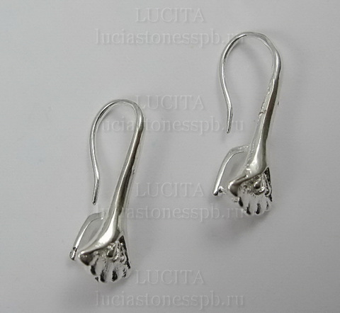 Швензы - крючки с держателем для подвески 21 мм (цвет - светлое серебро) ()