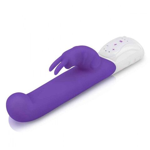 Фиолетовый вибромассажер для G-точки Come hither G-Spot Rabbit - 24,5 см. - Rabbit Essentials RR-010-PUR