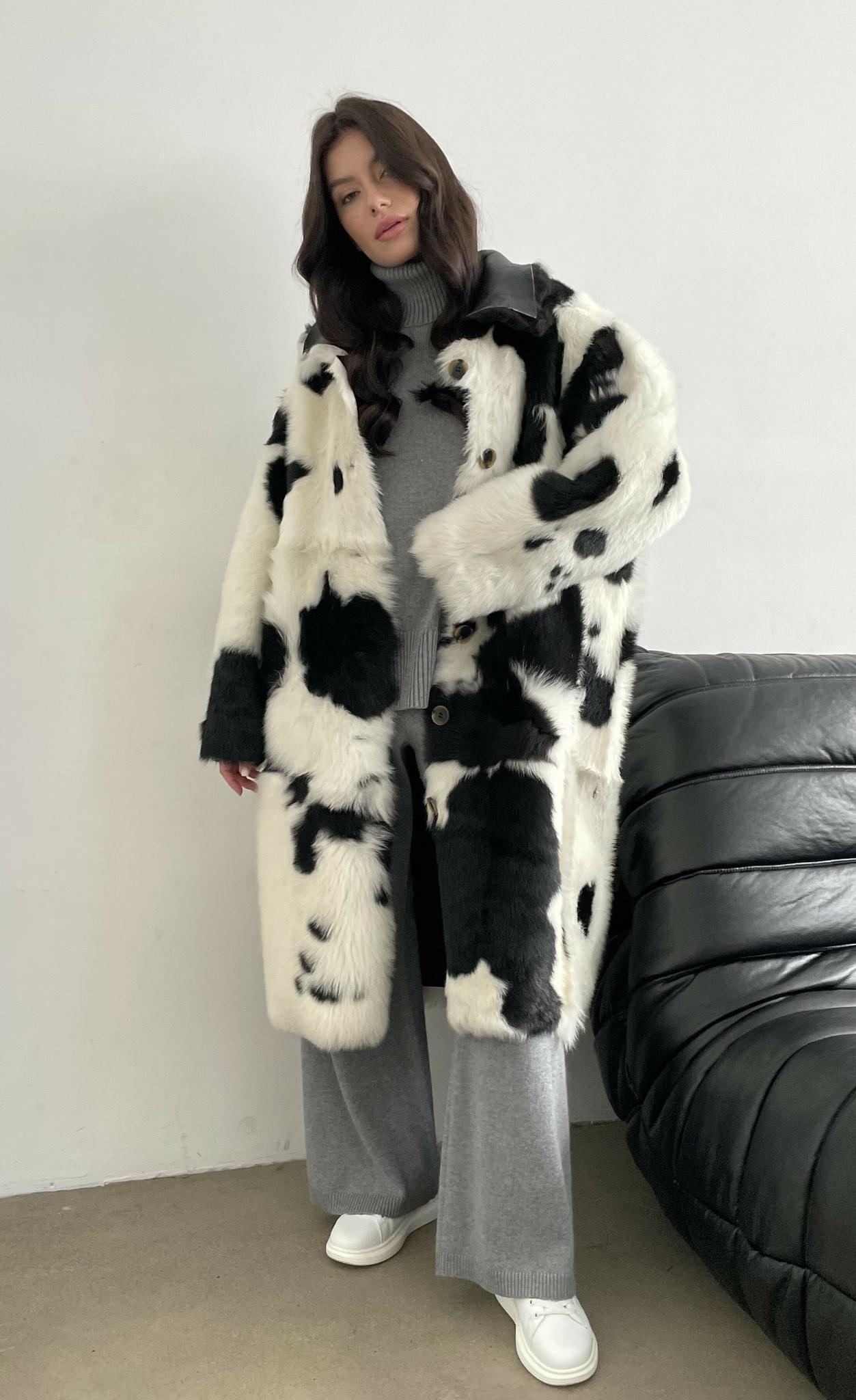 Двустороннее пальто-дубленка Toscana Cruella