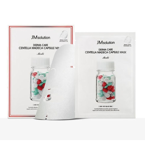 JMsolution Derma Care Centella Madeca Capsule Mask - Успокаивающая целлюлозная маска