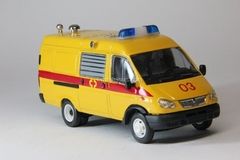 GAZ-3221 Gazelle Ambulance restyling yellow Agat Mossar Tantal 1:43