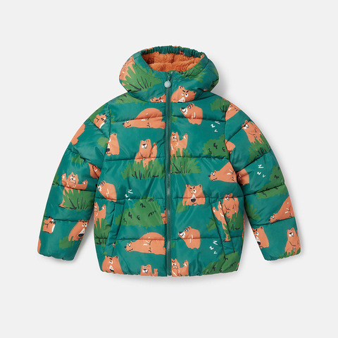 Куртка Stella McCartney Kids Grizzly Bear Green