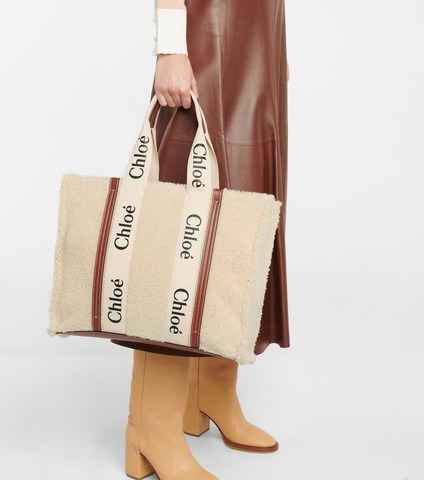 Большая сумка-тоут Chloé Woody