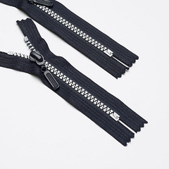 Молнии/Трактор н/р № 5/12см синий/серебро 058