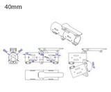 Механизм для складывания лучей (зажим) RJXHOBBY RJX3787 V2 45 мм