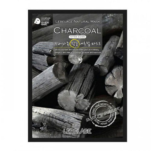 Lebelage Charcoal Natural Mask - Тканевая маска для лица с экстрактом древесного угля