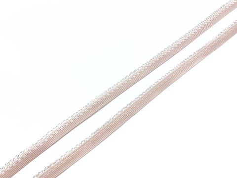 Резинка отделочная серебристый пион 11 мм (цв. 168), К-264/11