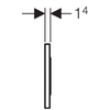 Клавиша смыва Geberit Sigma10 115.907.KM.1