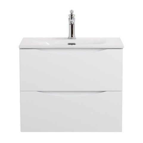BelBagno MARINO-CER-MINI-600-2C-SO-WO-P MARINO-CER-MINI База под раковину подвесная с двумя выкатными ящиками, Rovere Bianco, 596x390x500, MARINO-CER-MINI-600-2C-SO-WO-P