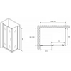 Abber Schwarzer Diamant AG301405-S1005 Душевой уголок, 140x100x190, цвет: хром