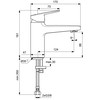 Ideal Standard BD222XG IS BD222XG Ceraplan Смеситель для раковины 88 мм, гладкий, HWTC, FirmaFlow, 5 л/мин